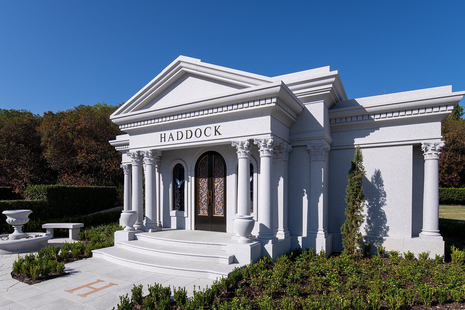 Sierra White Granite-Haddock Mausoleum-Private Estates