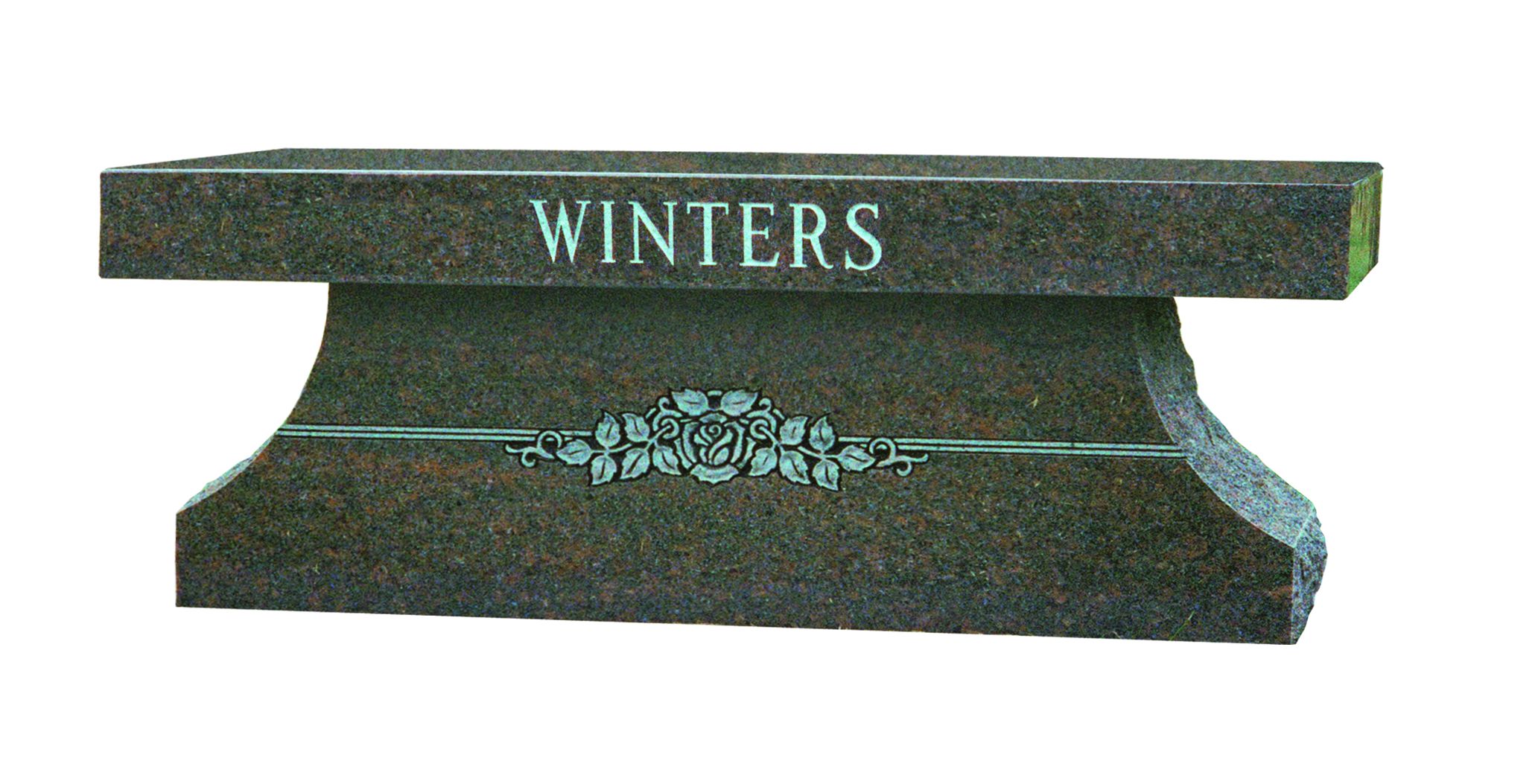 Cremation memorial bench